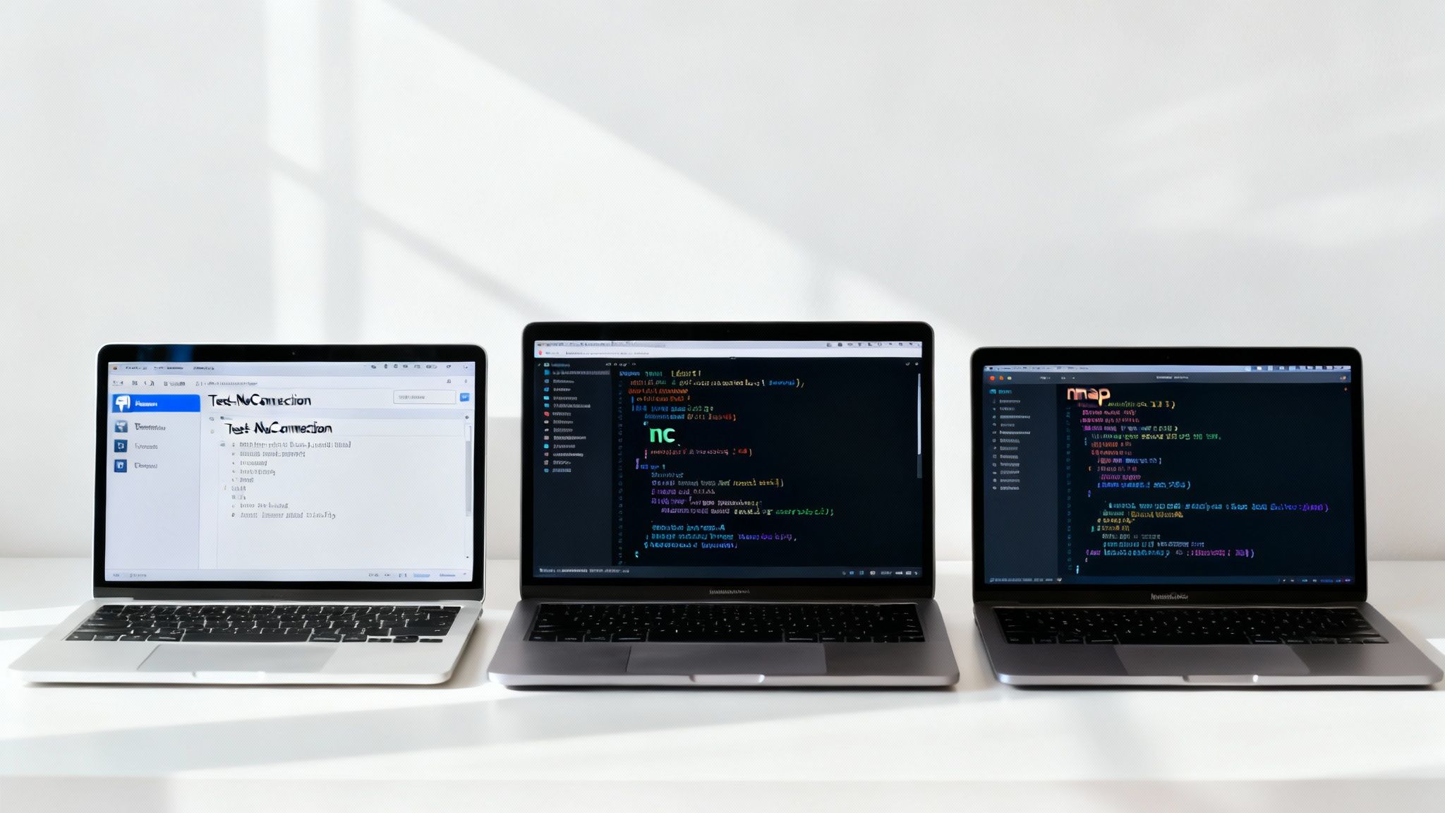 Una persona trabajando en un ordenador portátil, simbolizando el uso de herramientas de diagnóstico de red.