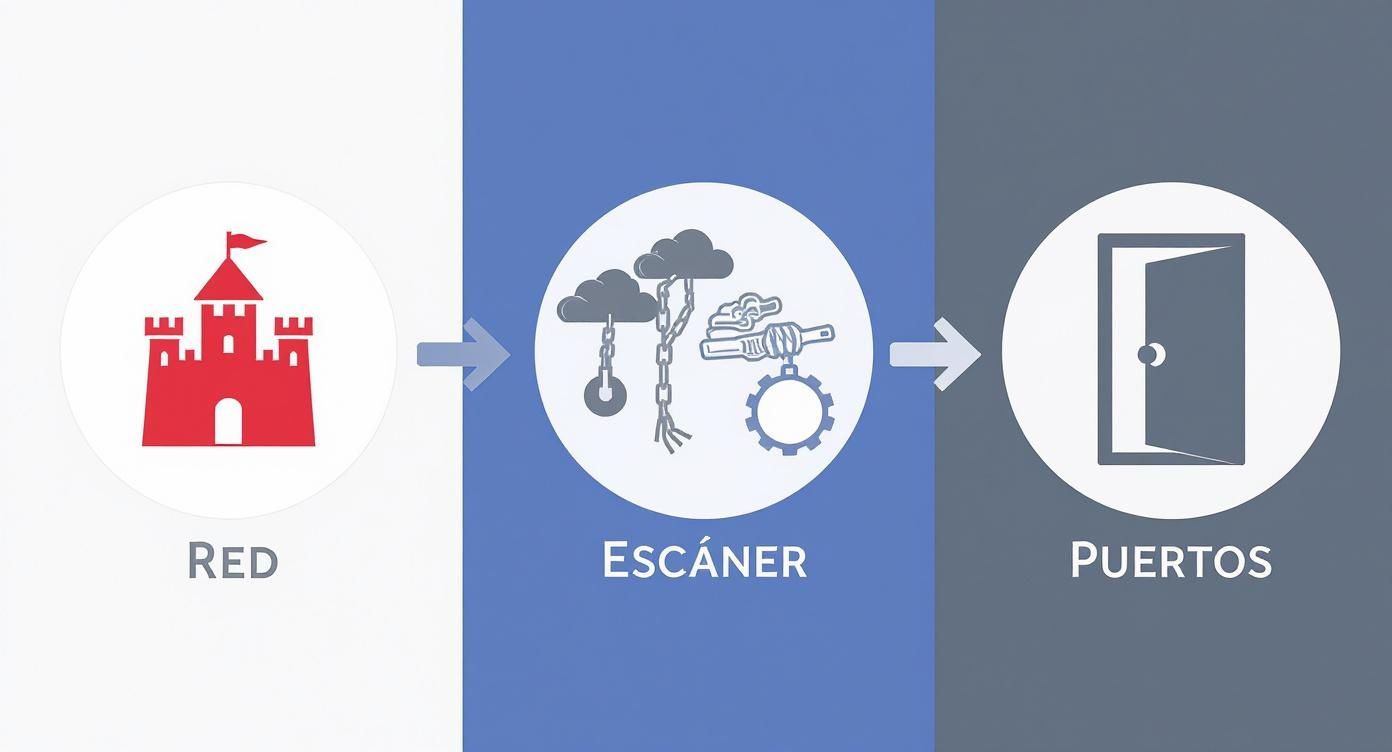 Infographic about escaner de puertos online