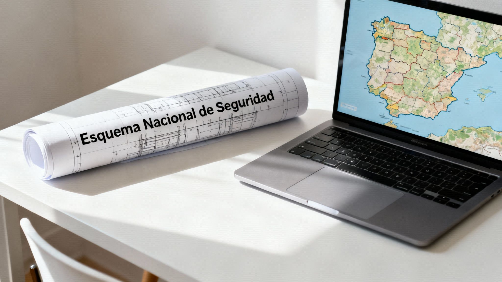 Una representación visual de un escudo digital protegiendo datos del gobierno.