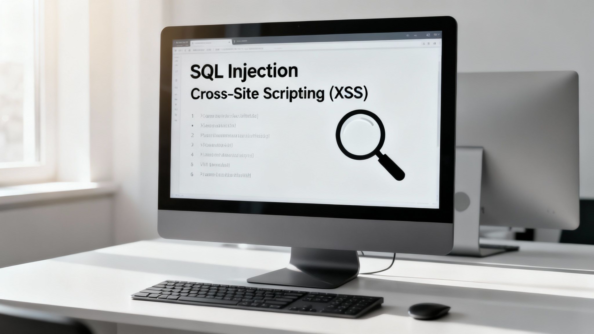 Un gráfico que muestra diferentes tipos de vulnerabilidades web como Inyección SQL y XSS