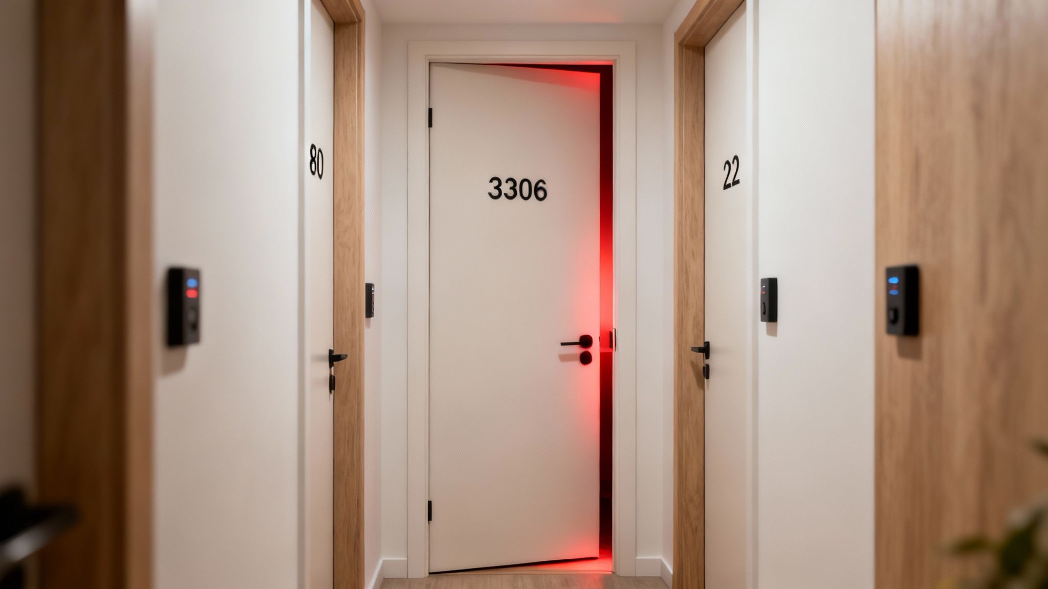 Una visualización abstracta de una red segura con candados digitales y escudos protegiendo los datos