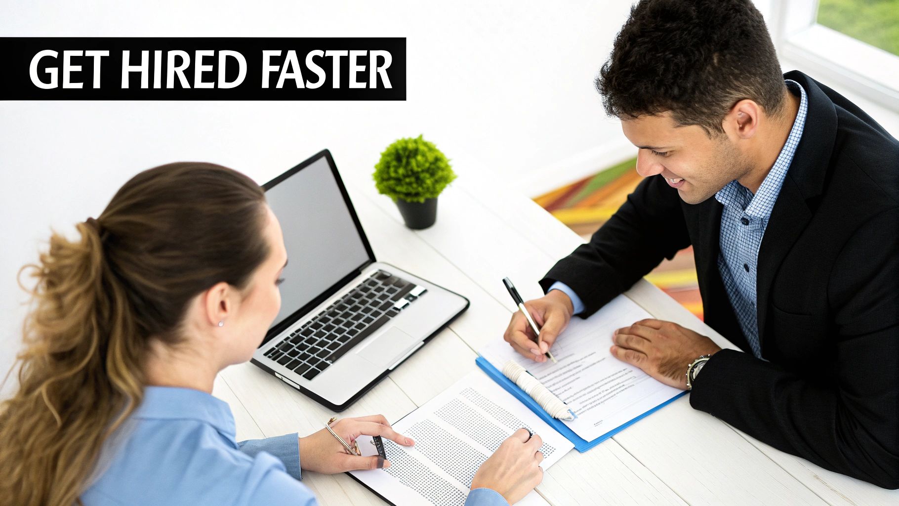 Professional resume writer helping transform career documents into powerful marketing tools