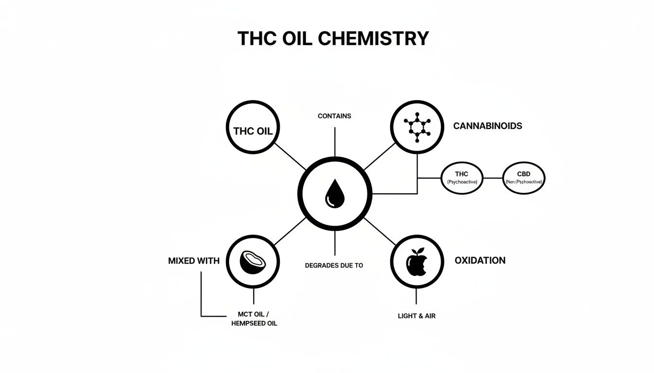 Infographic about does thc oil expire