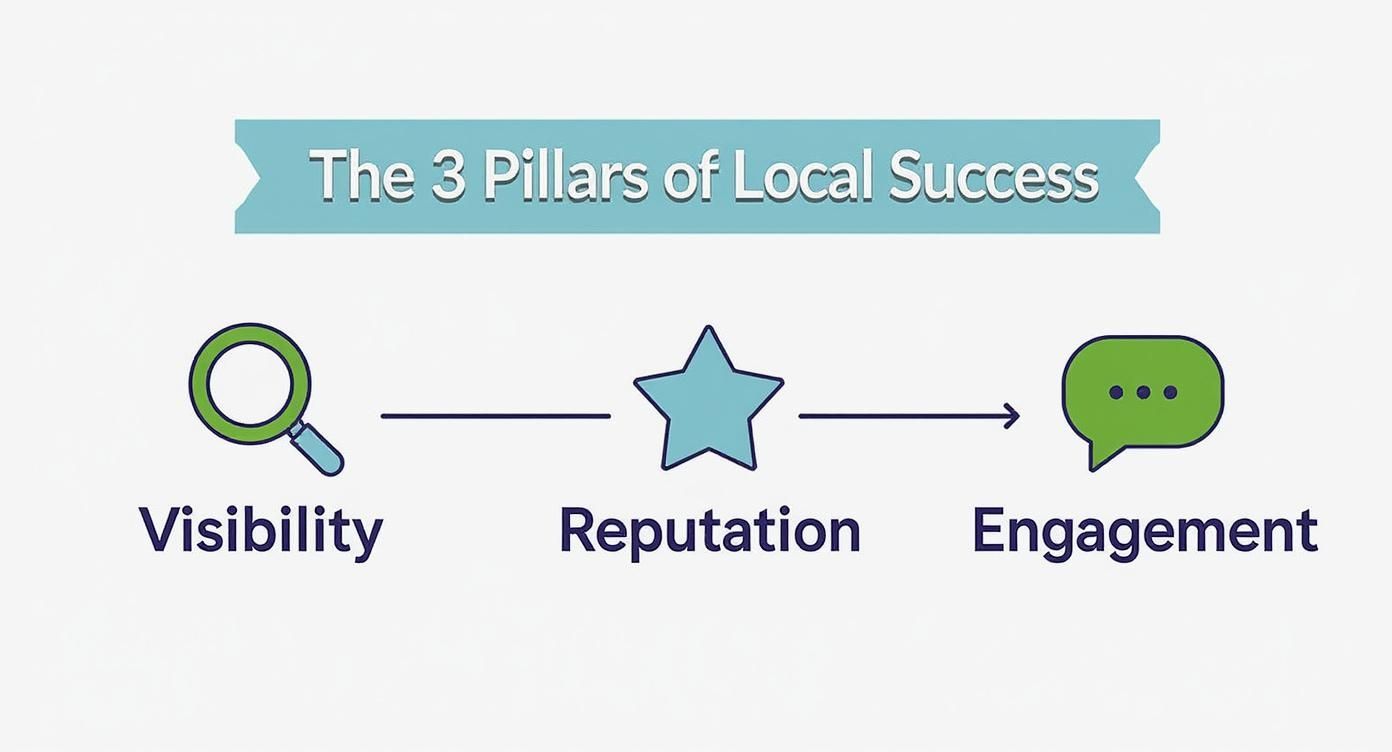 Infographic about digital marketing for local business