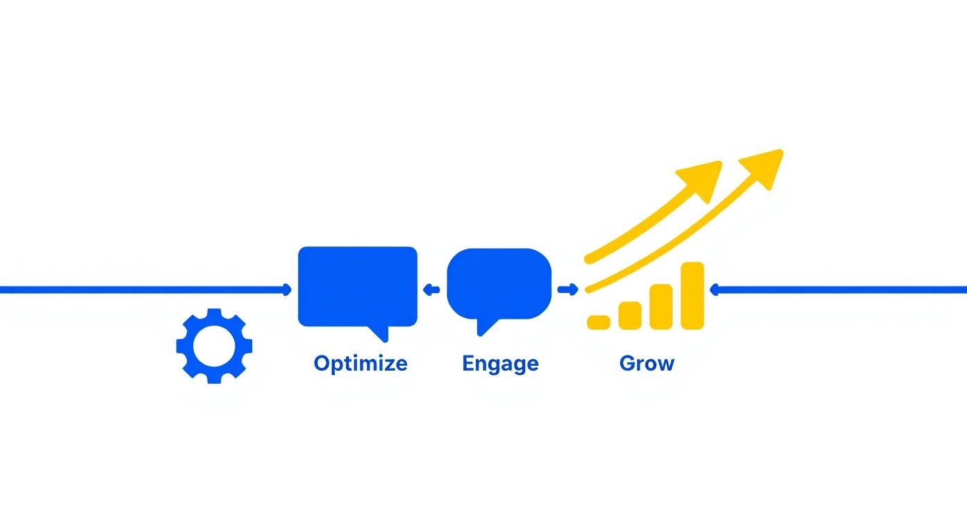 Infographic about how to optimize google business profile