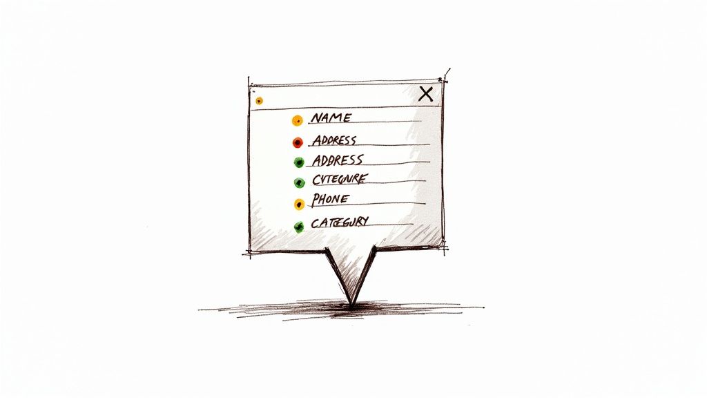 A computer screen showing a Google Business Profile being optimized