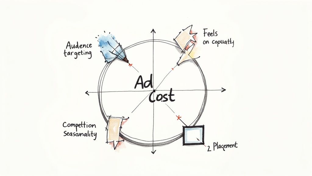 Supply and Demand Illustration Driving Ad Prices
