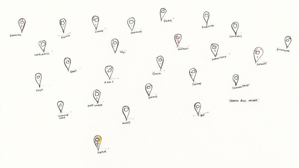 Woman optimizing Google Business Profiles on a laptop