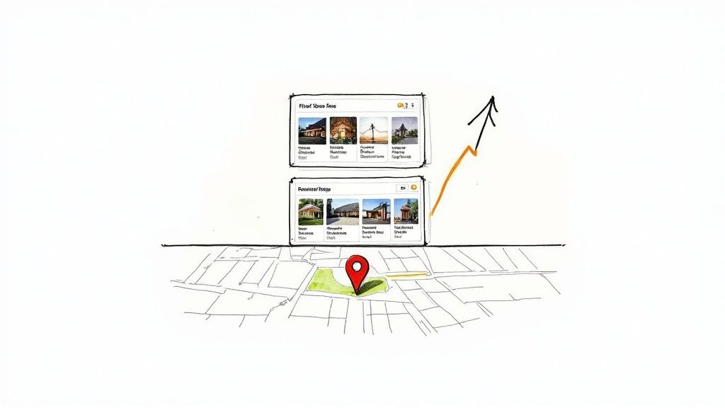 A contractor working on a project, representing a service area business