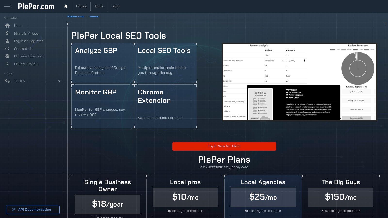 PlePer — Local SEO Tools