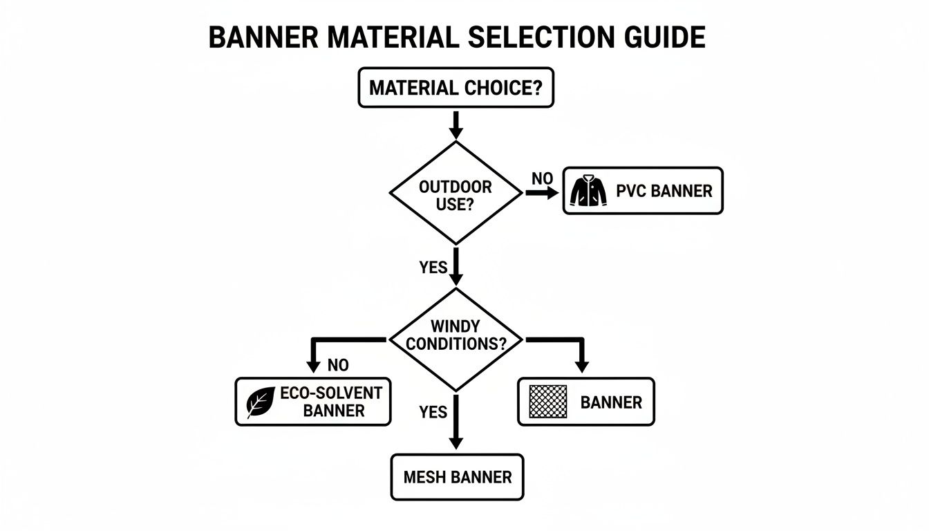 Infographic about vinyl banner printing uk