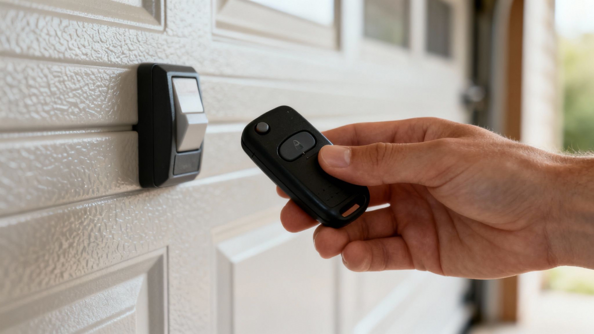 Radio waves emanating from a tower, symbolizing interference.