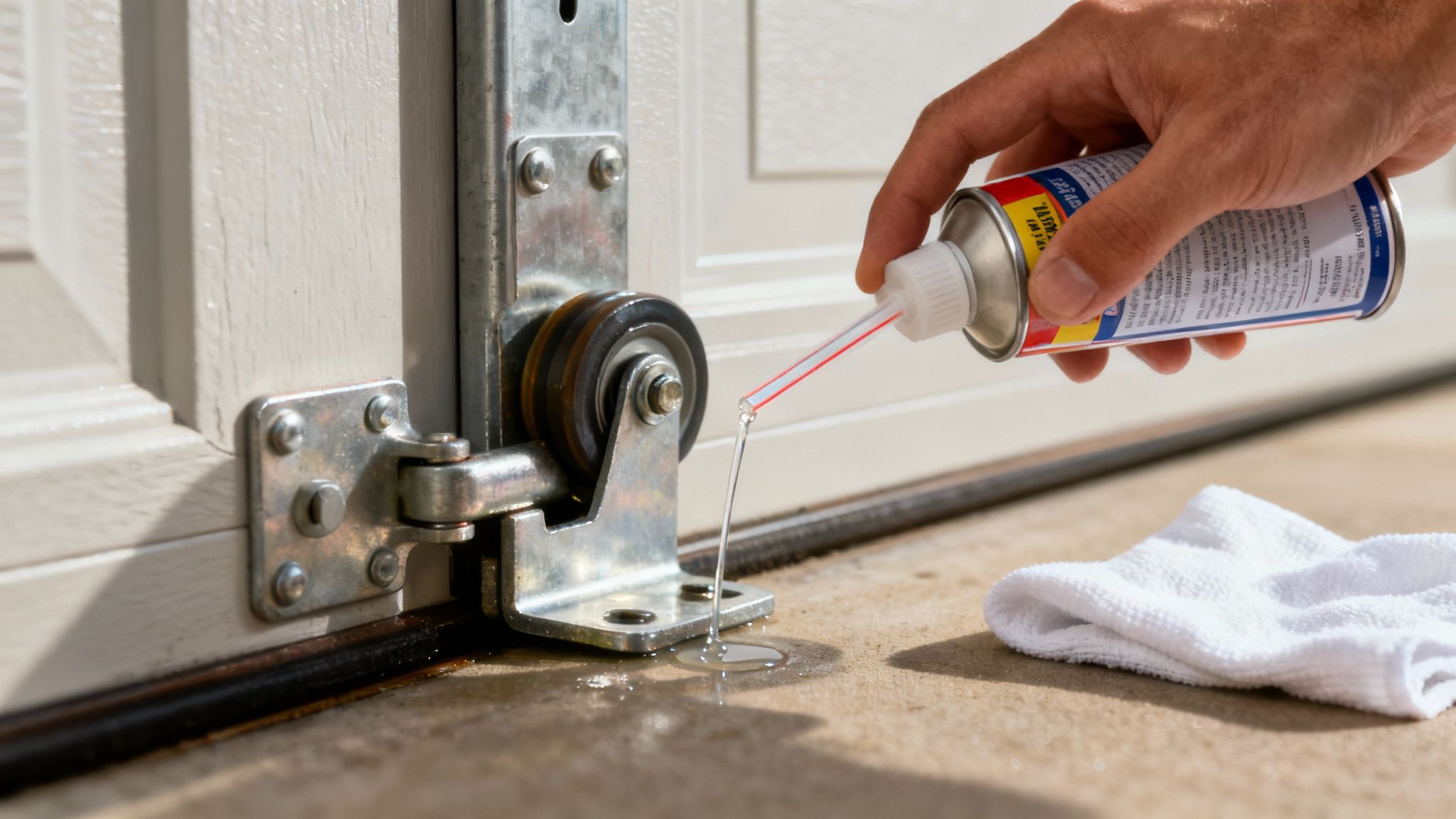 Garage door lubrication