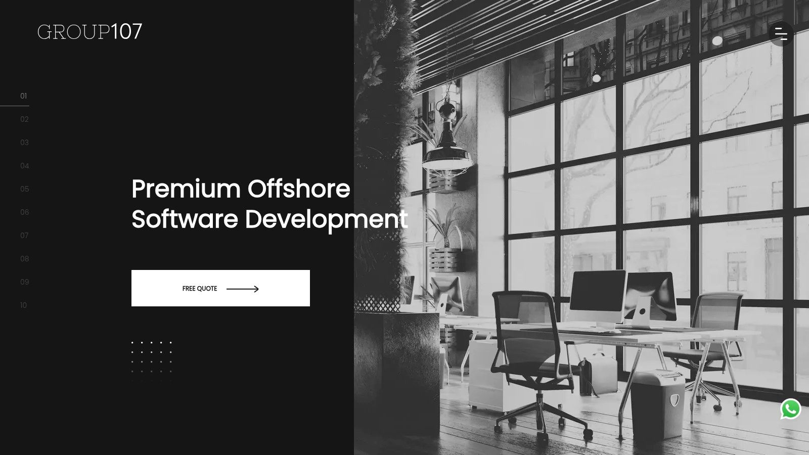 Modern office environment representing cloud migration services