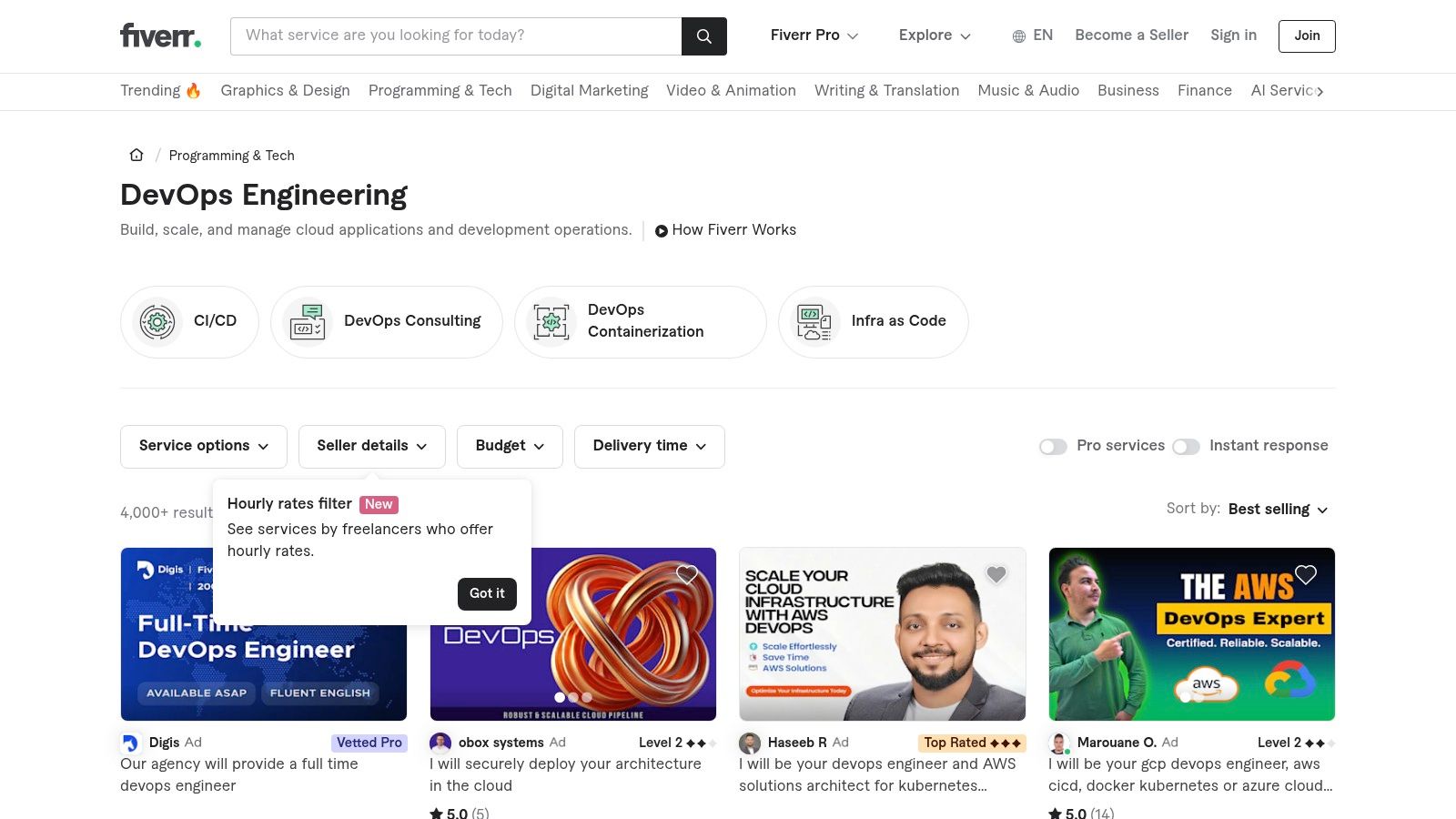 Fiverr (DevOps & Cloud Engineering)