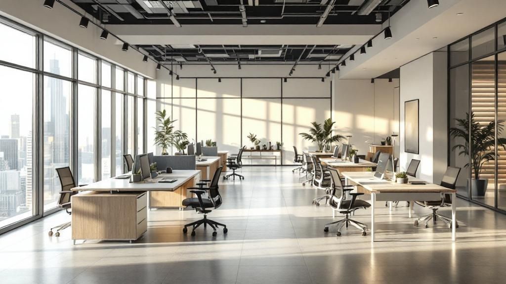 Modern architectural details of Business Central Tower B