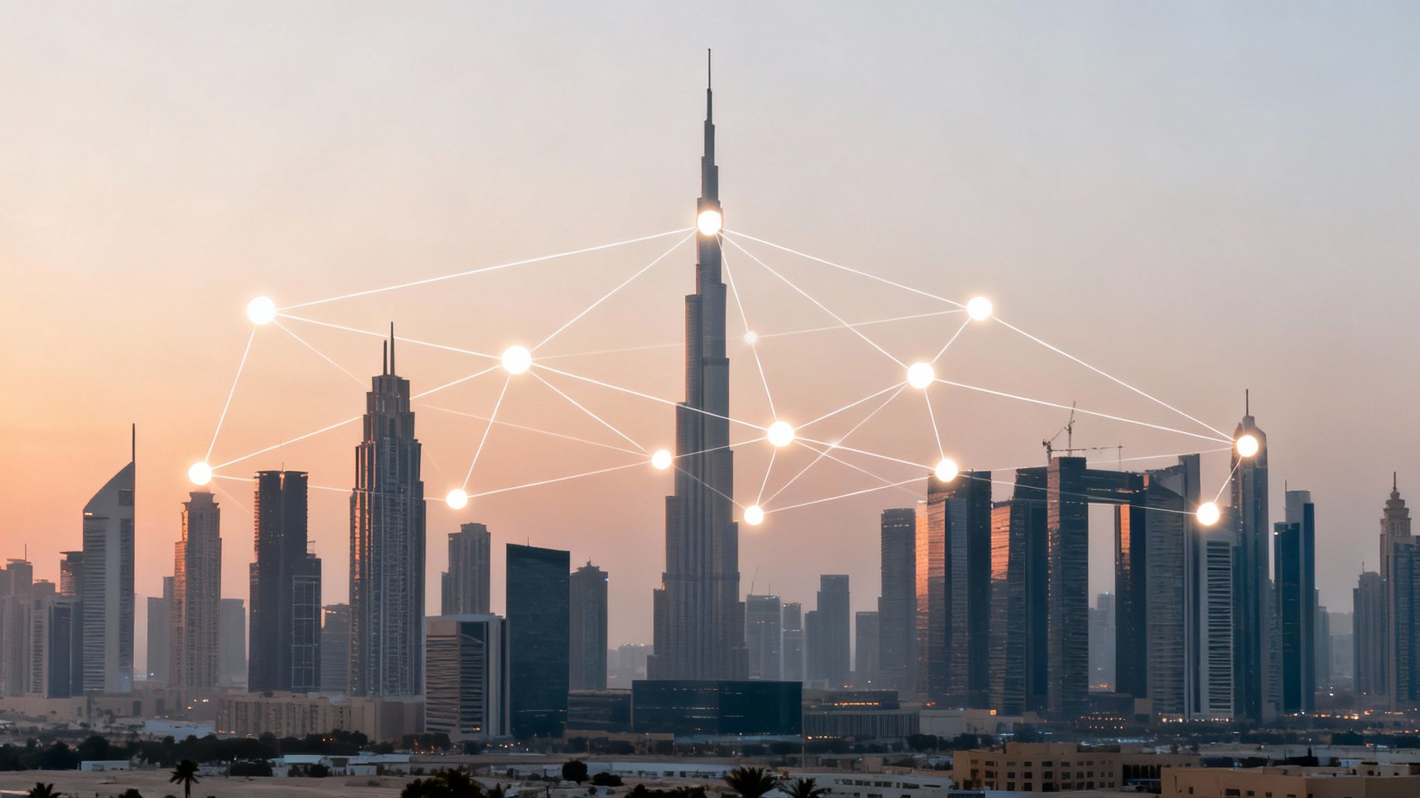 Dubai's skyline representing the central business district