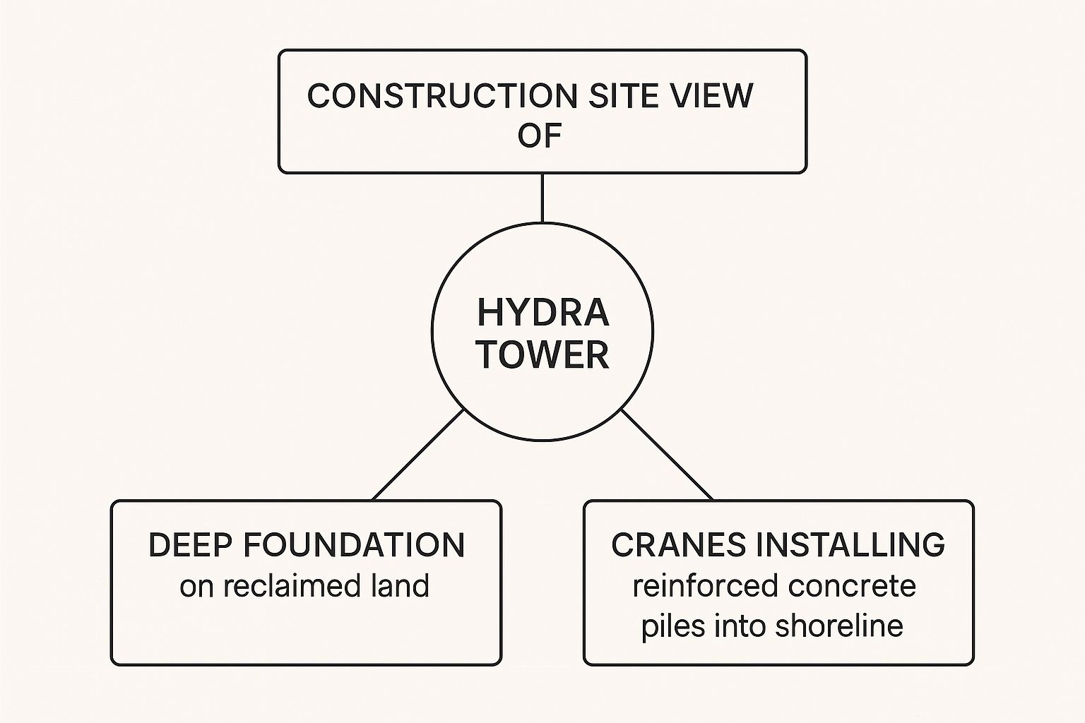 Infographic about hydra tower abu dhabi