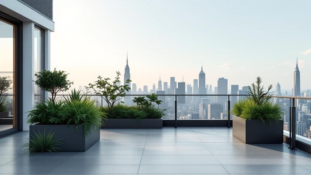 Two engineers reviewing architectural plans on a construction site