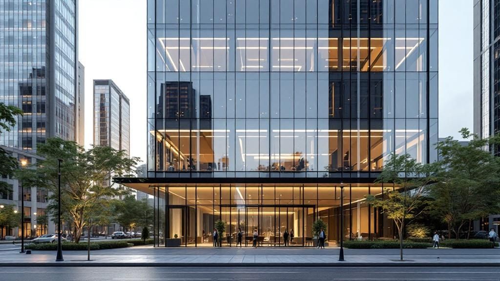 View of the Business Central Tower B from the ground up