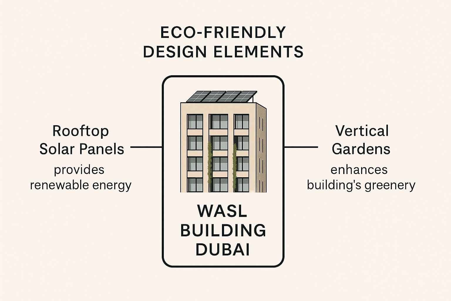 Infographic about wasl building dubai