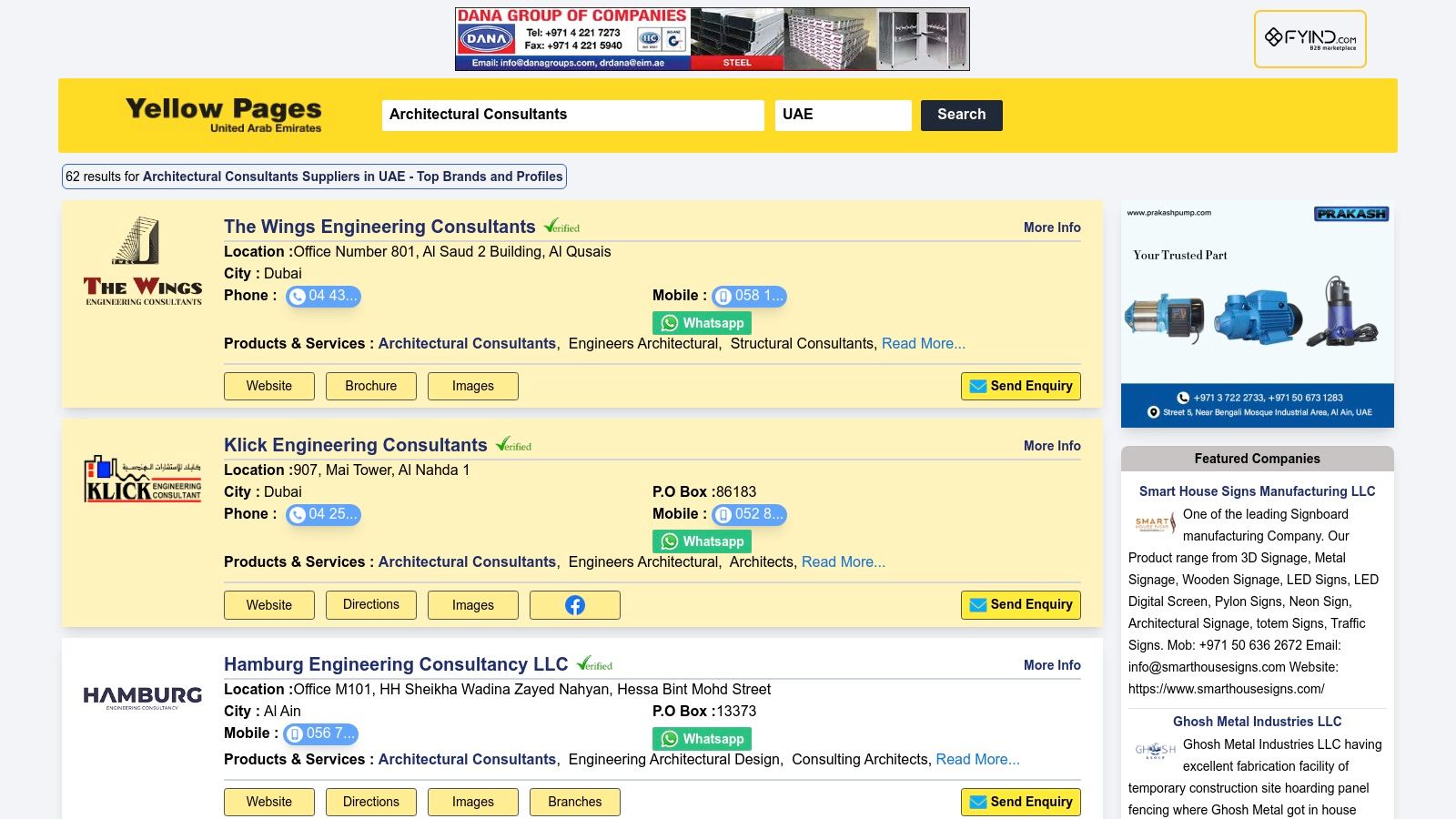 YellowPages UAE (Architectural Consultants)