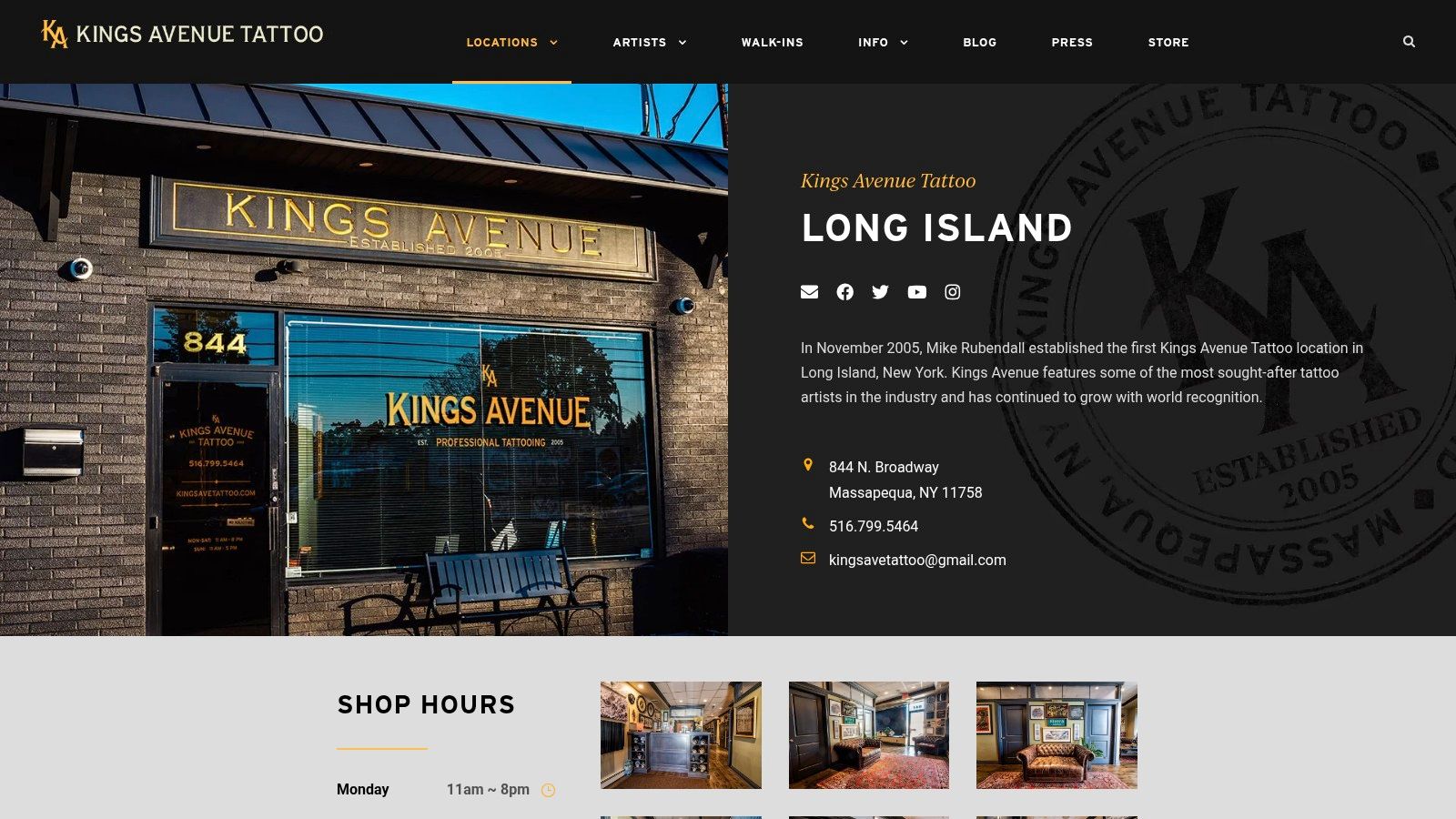 Kings Avenue Tattoo – Long Island (Massapequa)