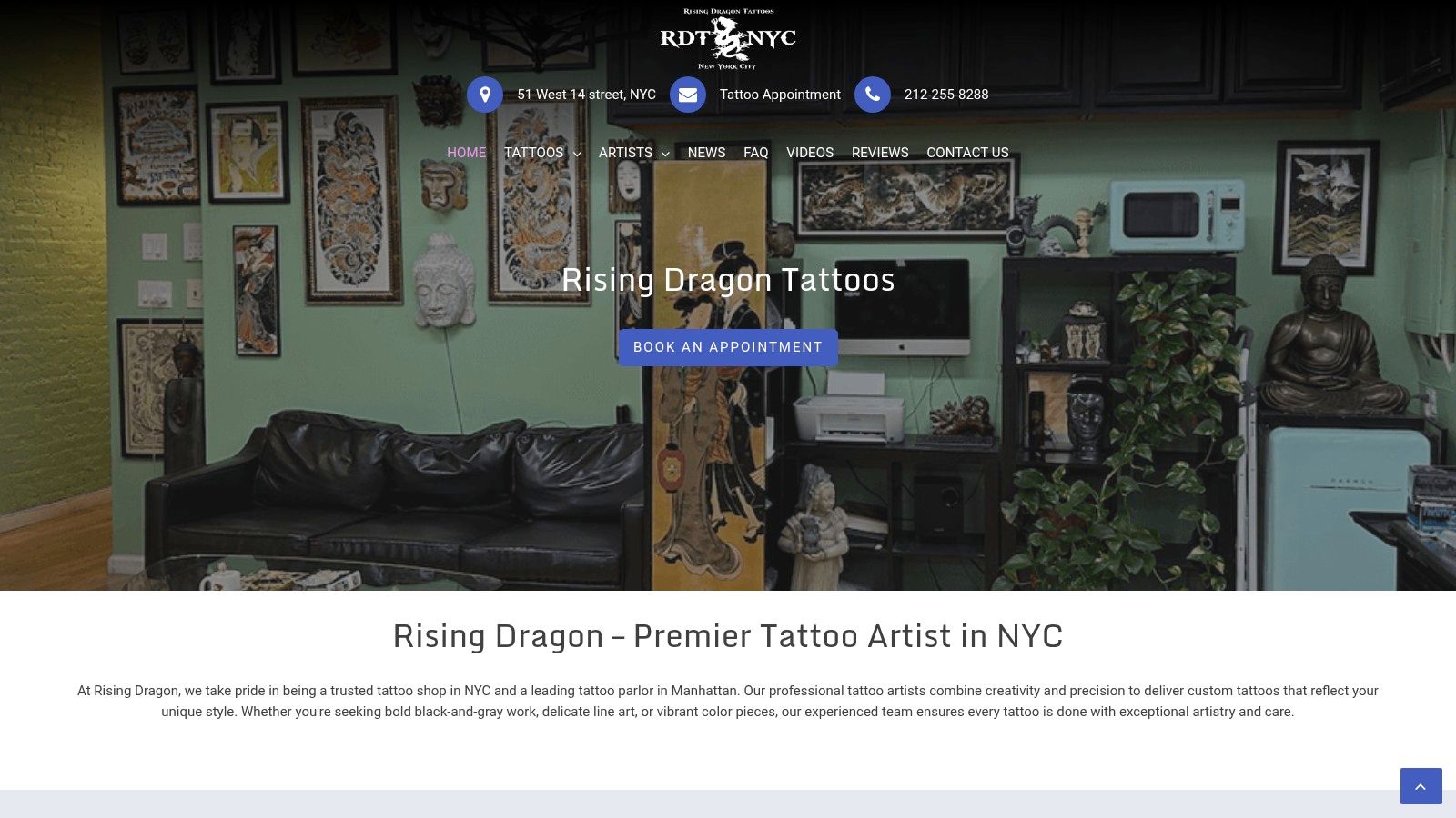 Rising Dragon Tattoos