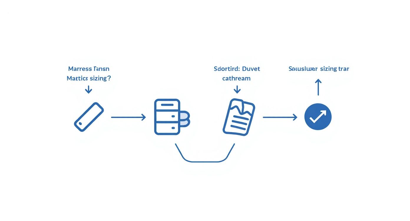 Infographic about double duvet size