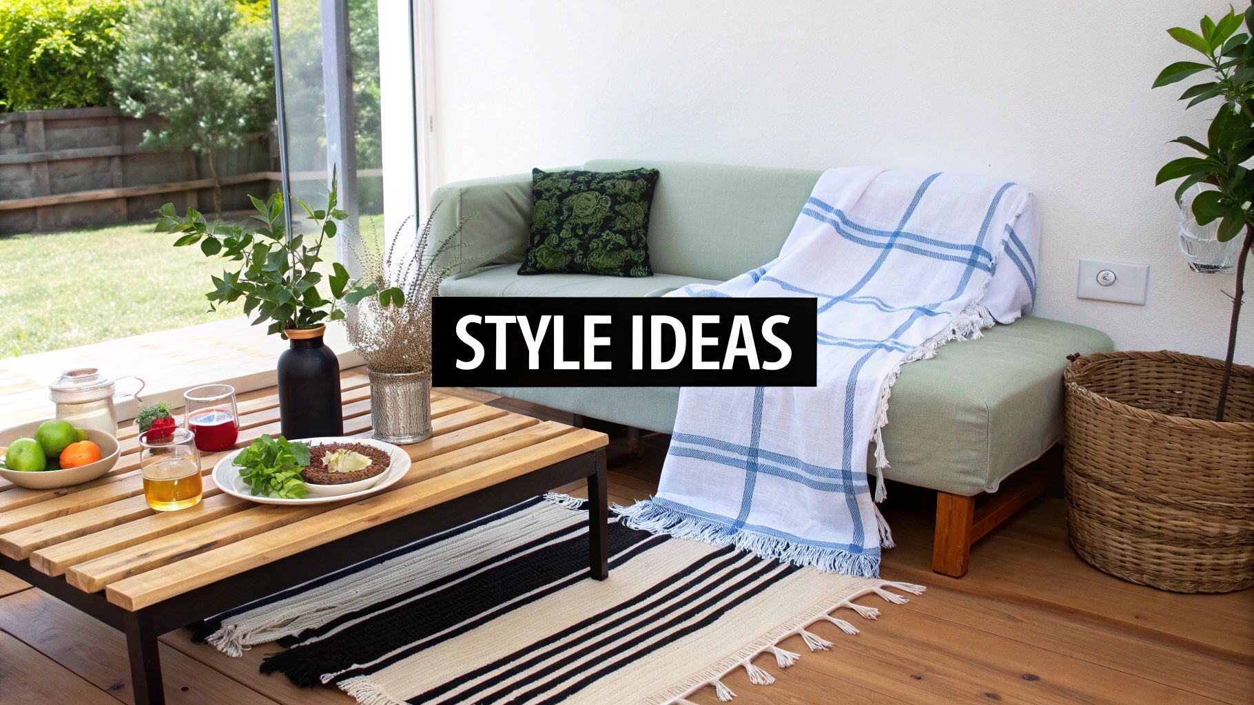 Turkish towels styled in a Kiwi home