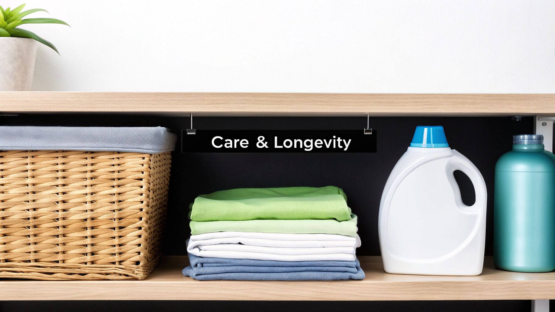 Person folding freshly laundered white bedding