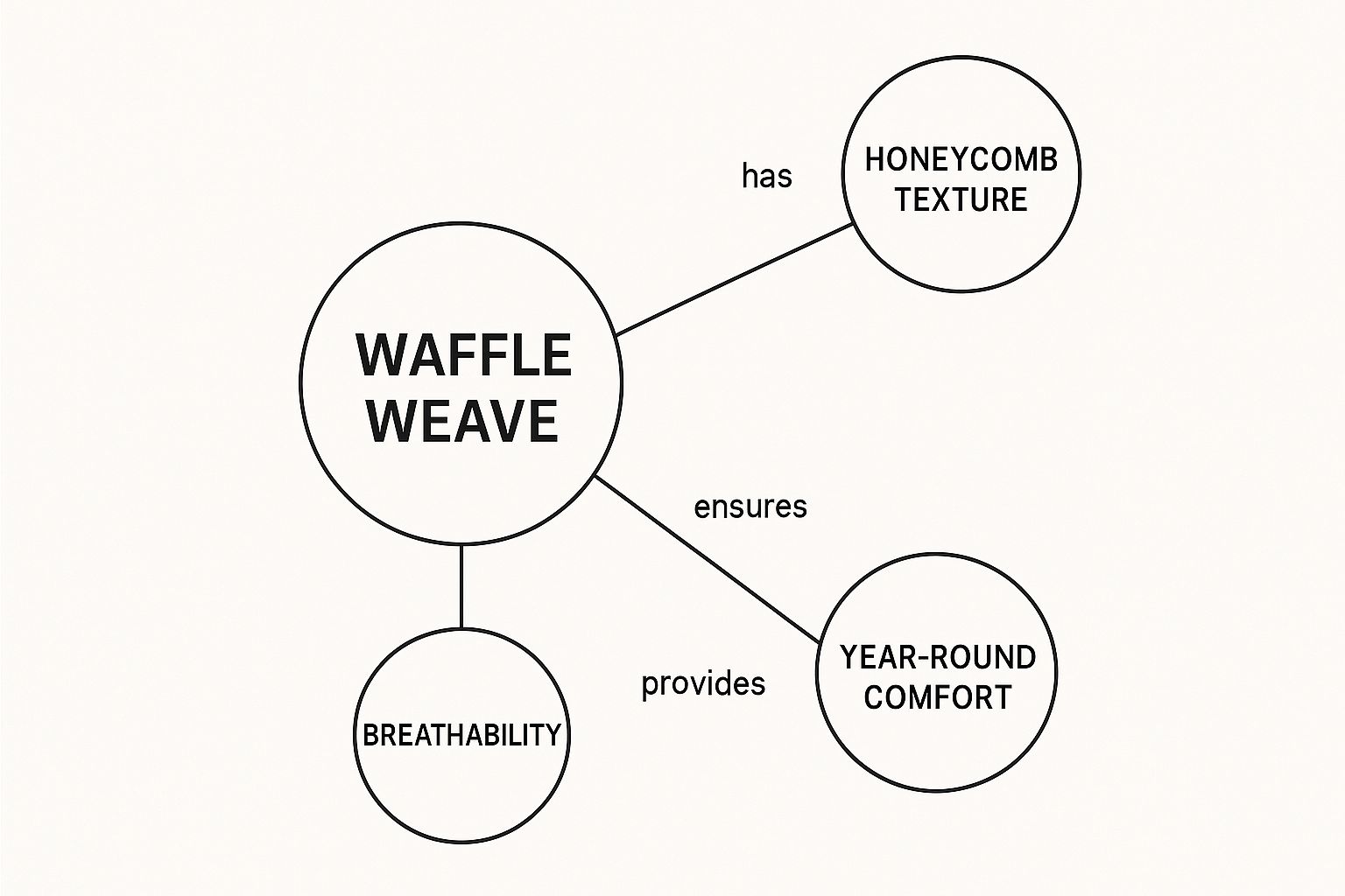 Infographic about waffle duvet cover