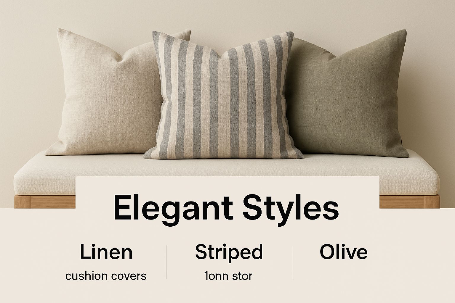 Infographic about linen cushion covers