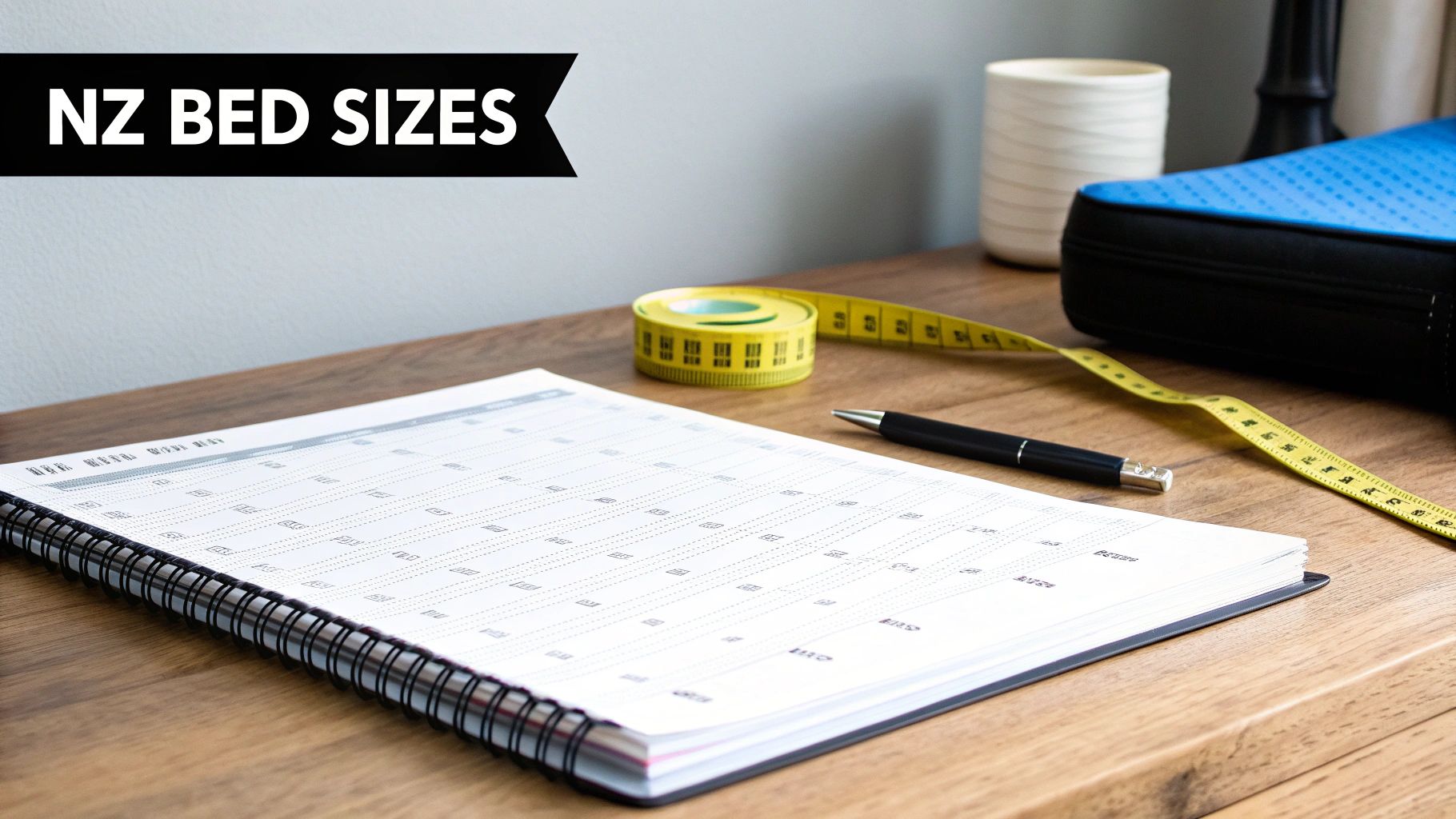 A neatly made single bed with grey and white striped linen in a well-lit bedroom.