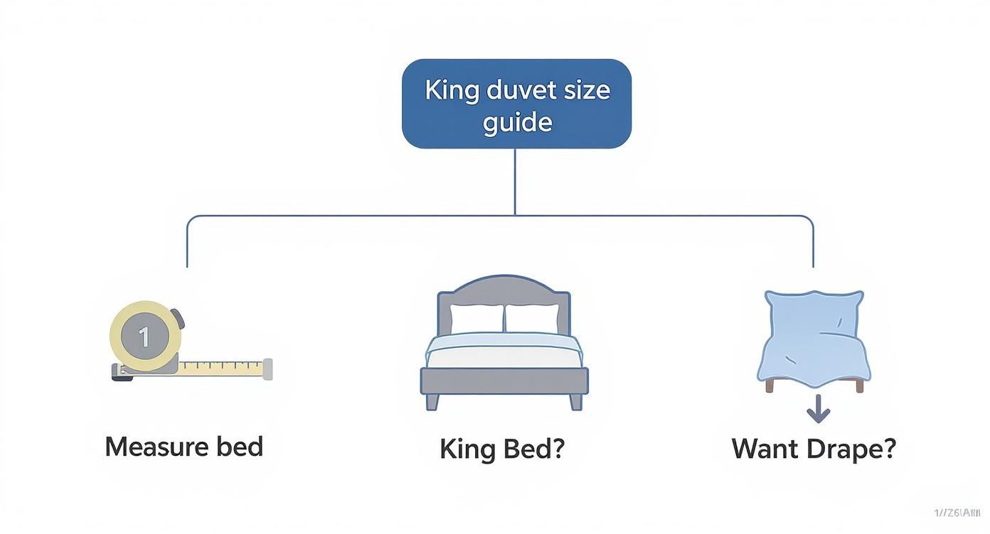 Infographic about king size duvet