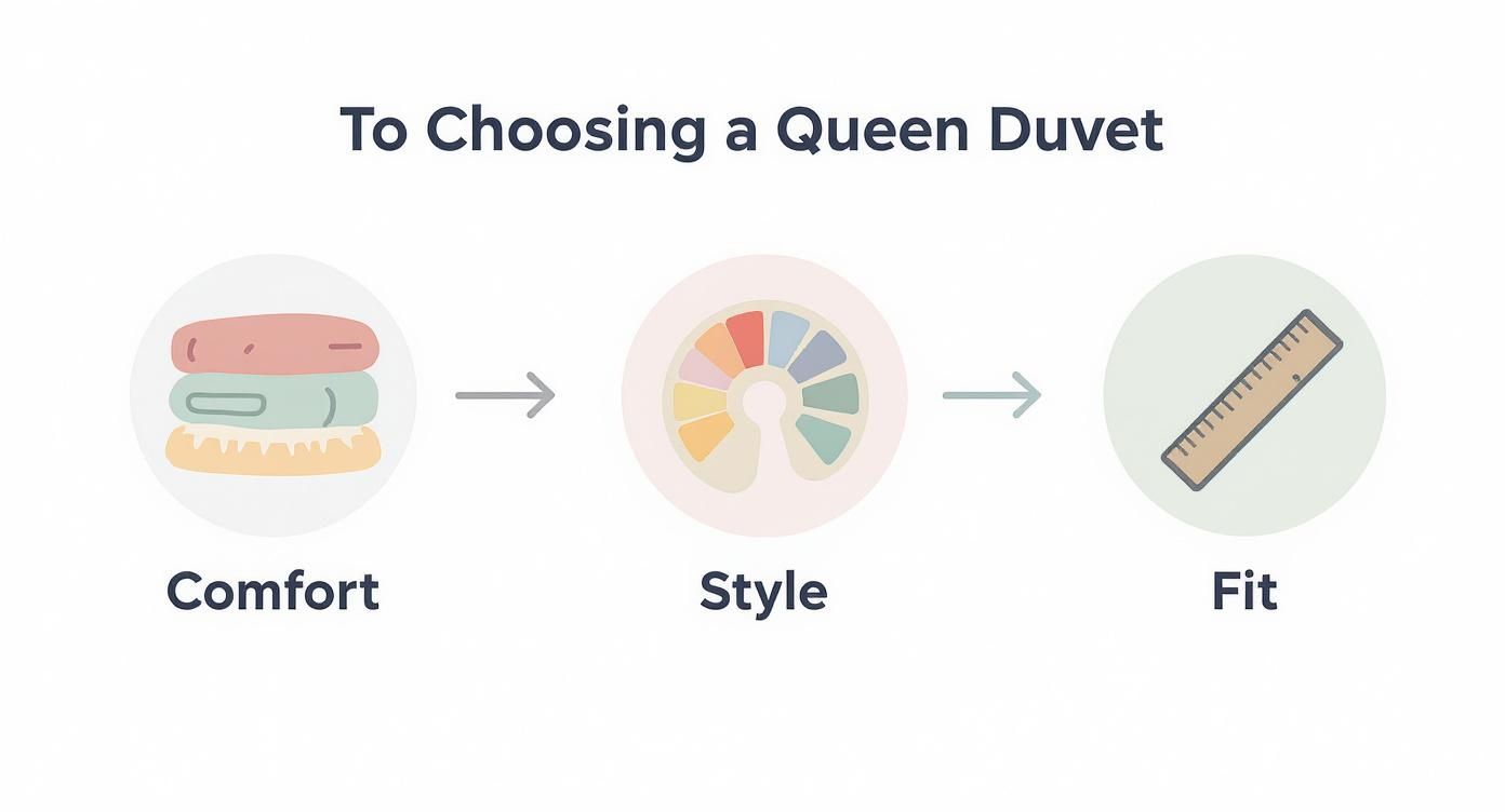 Infographic about queen size duvet cover