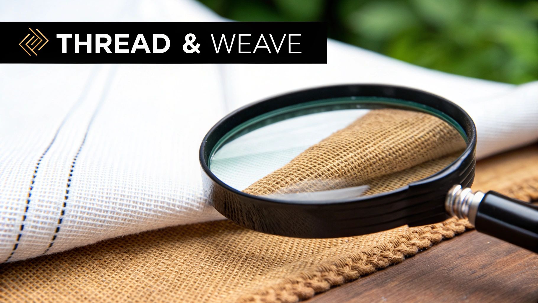 A close-up view of woven fabric, illustrating the texture and detail of a king size fitted bottom sheet.