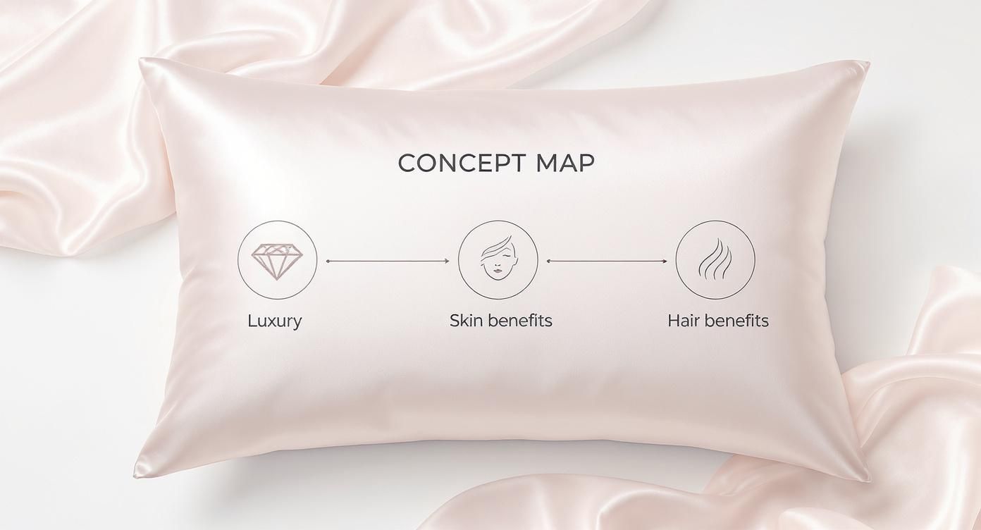 Infographic about silk pillowcase nz
