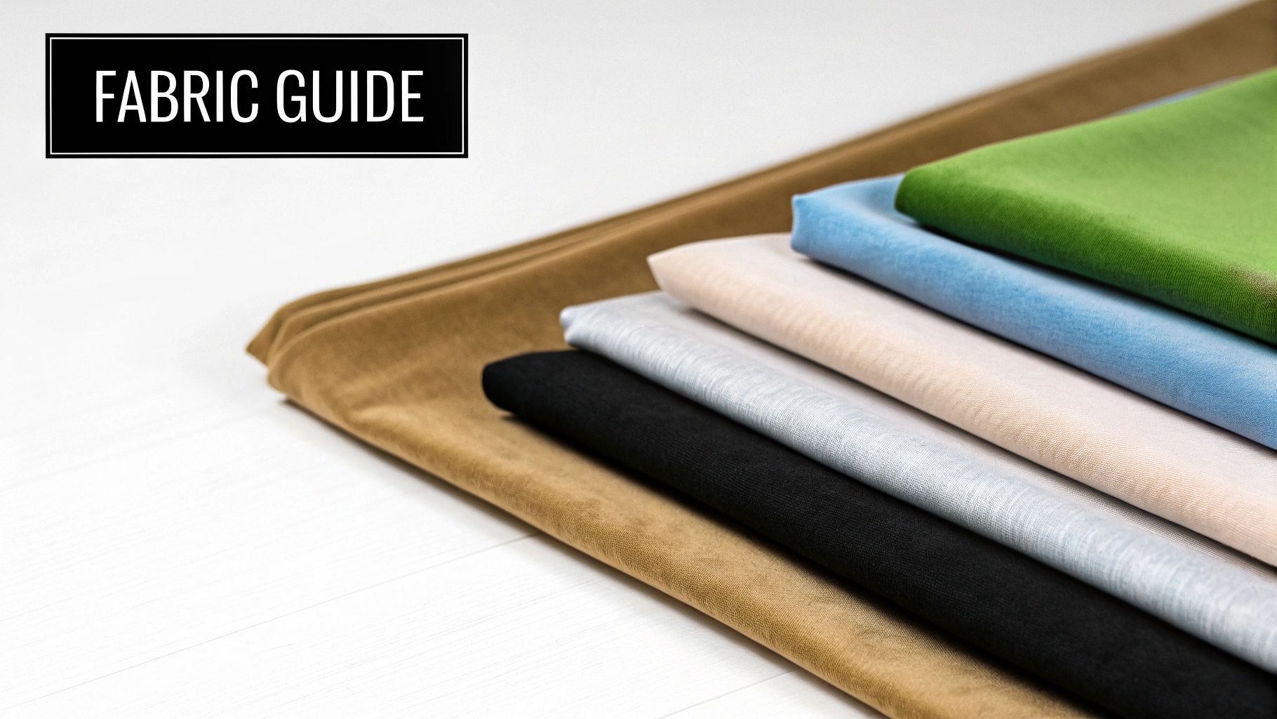 A selection of euro pillow cases in various materials and colours, folded neatly on a bed.