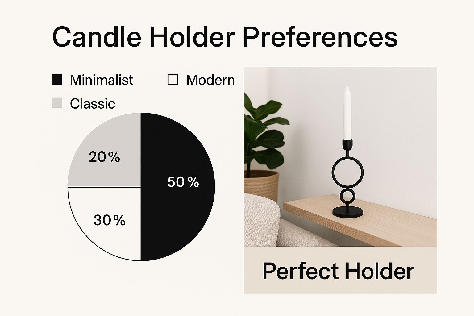 Infographic about candle holders nz