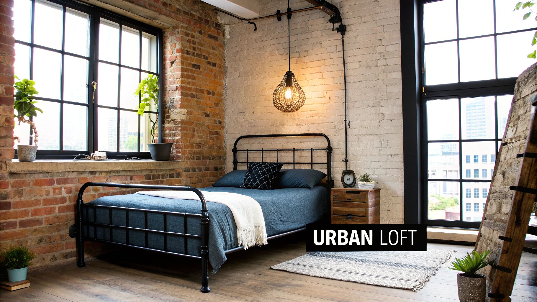 Industrial Bedroom Design