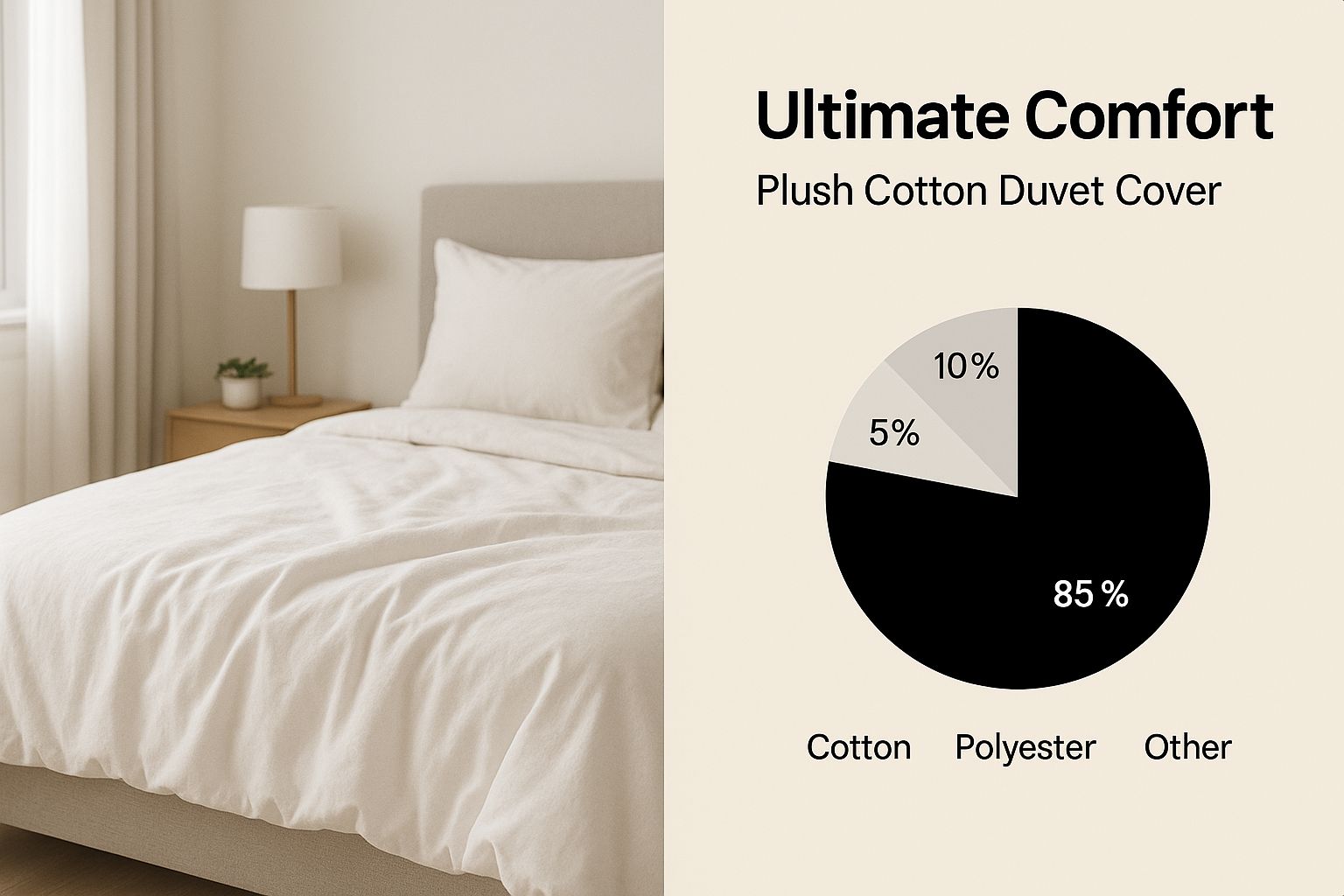 Infographic about cotton duvet cover