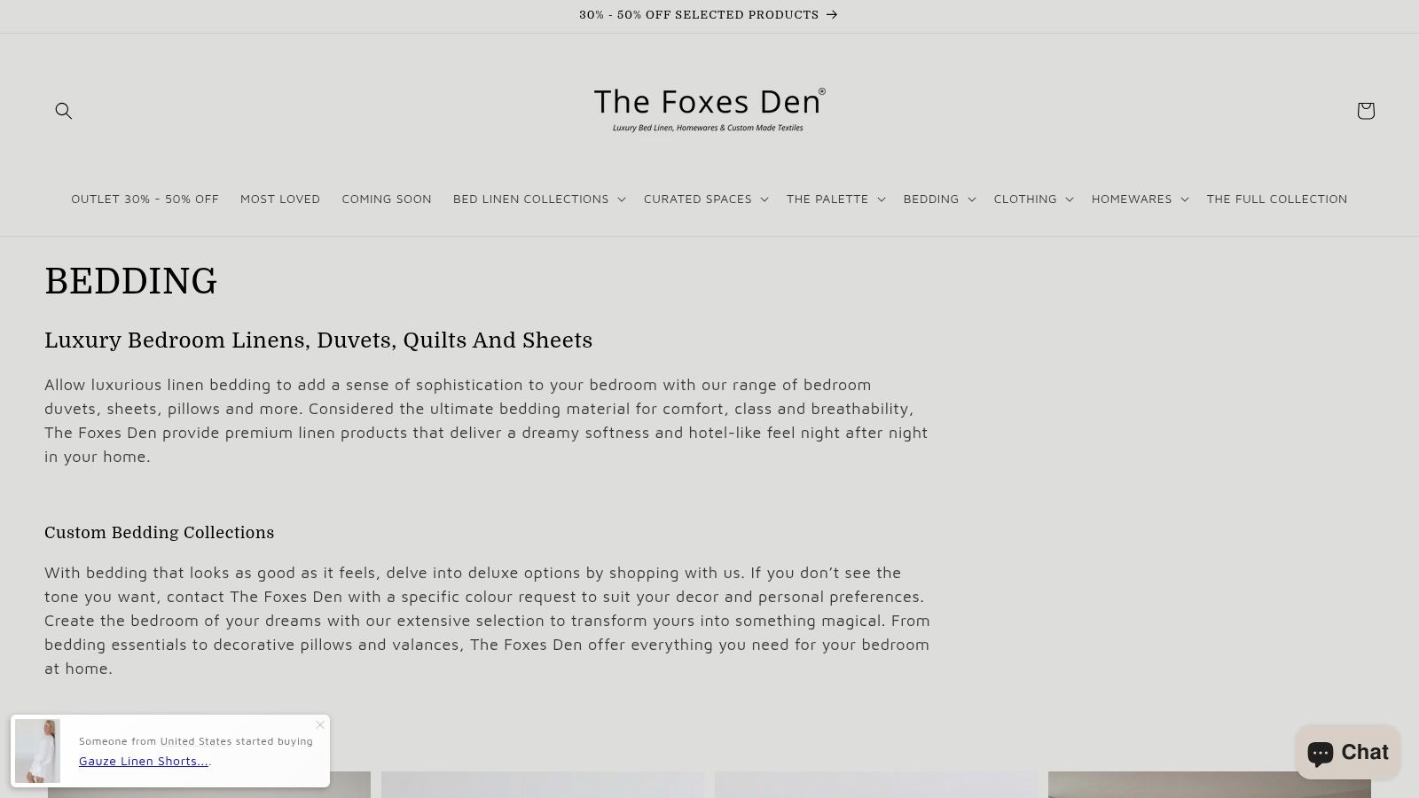 The Foxes Den: Buy Luxury Bed Linen Online in NZ – Bedding Collection