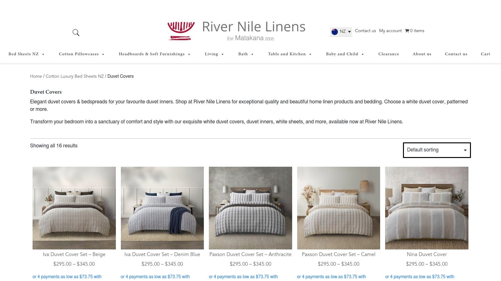 River Nile Linens