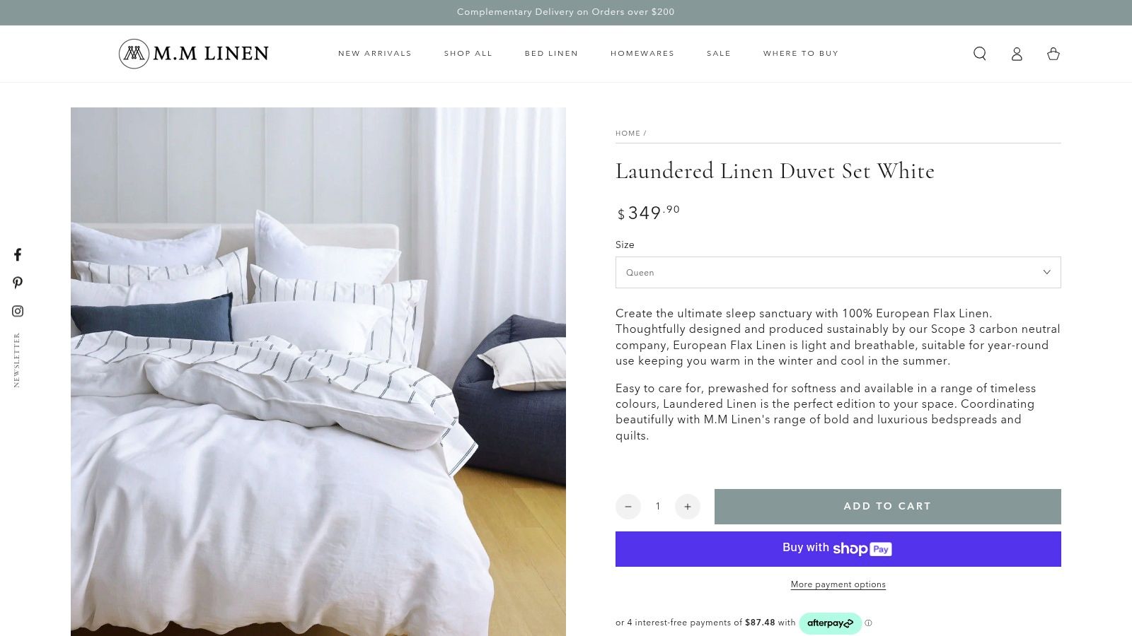 M.M Linen