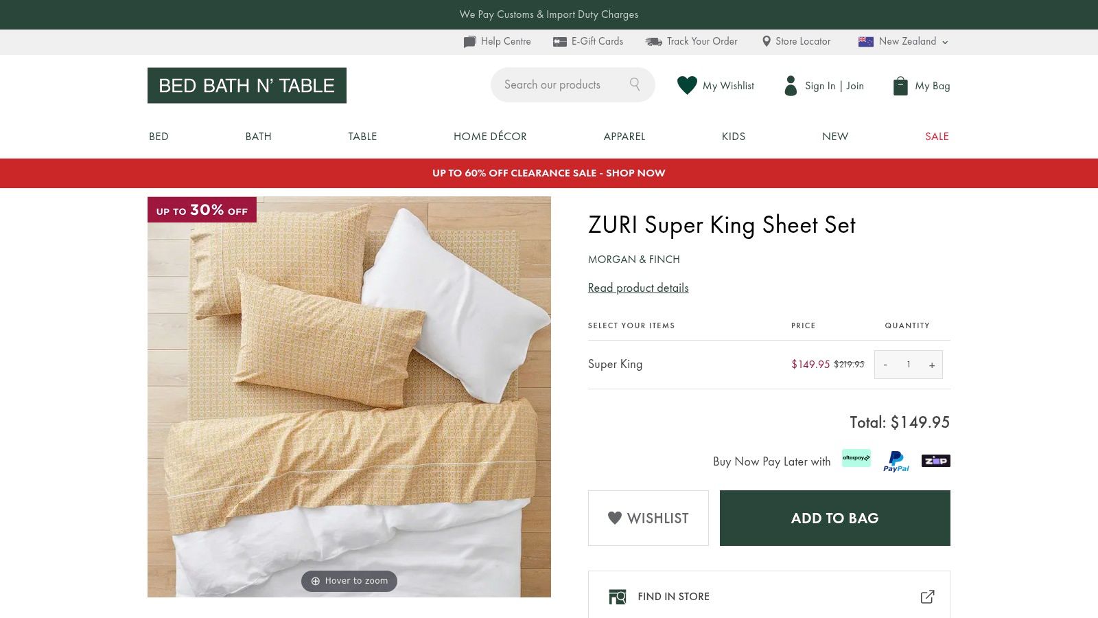 Bed Bath N' Table