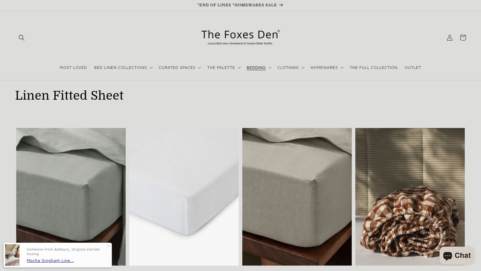 Linen Fitted Sheet