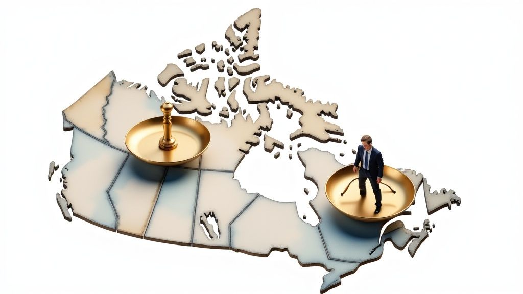 Un marteau de juge et des livres de droit, symbolisant la législation sur le recouvrement.