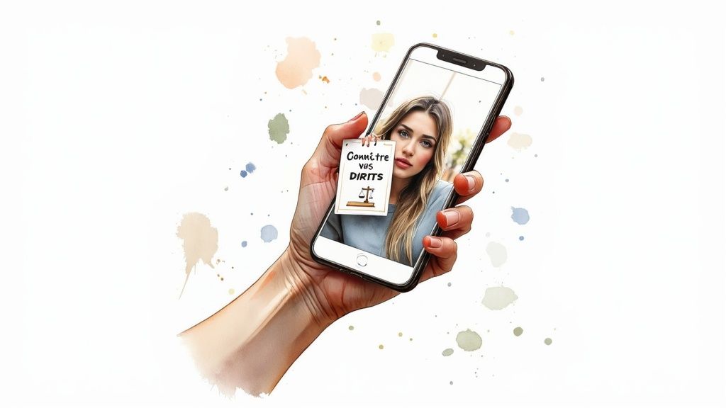 Une personne assise à un bureau, consultant un document juridique avec concentration.