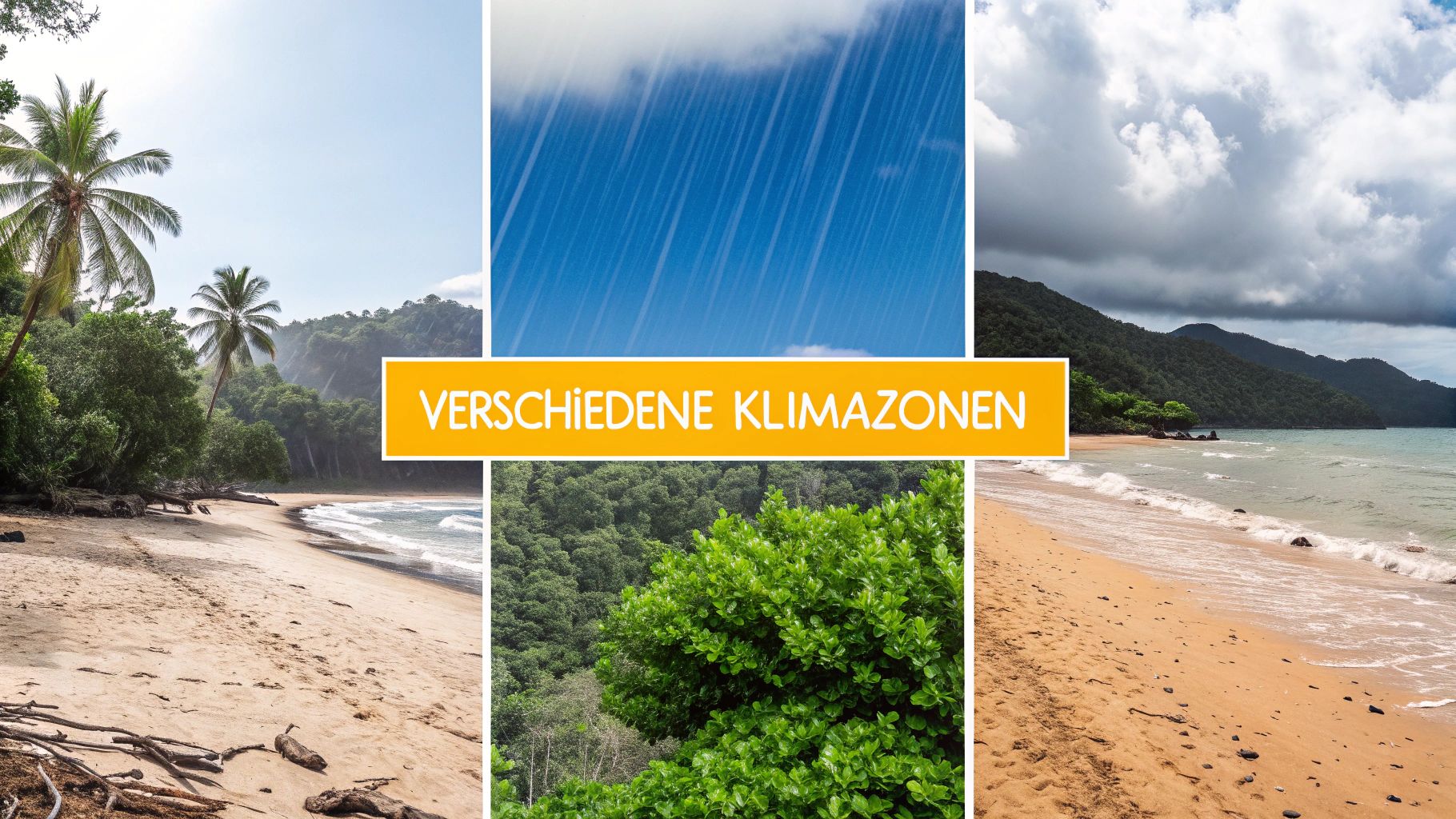 Ein dramatischer Himmel über einer australischen Landschaft mit roter Erde und grüner Vegetation